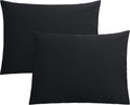 FLXXIE Pillow Cases Standard Size, Soft Microfiber Pillow Covers with Envelope Closure, Wrinkle, Stain Resistant Pillowcases, 2 Piece…