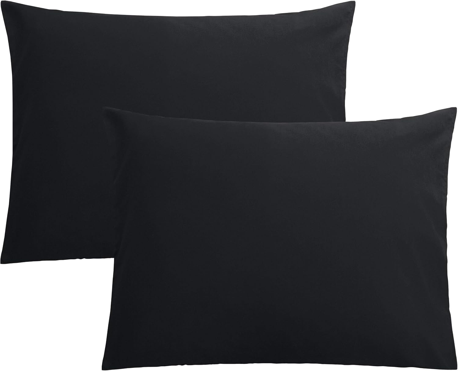 FLXXIE Pillow Cases Standard Size, Soft Microfiber Pillow Covers with Envelope Closure, Wrinkle, Stain Resistant Pillowcases, 2 Piece…