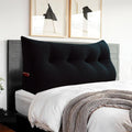 Headboard Pillow Full for Dorm - Velvet Bed Wedge Headboard Reading Pillow for Sitting in Bed, Positioning Support Backrest Pillow with…