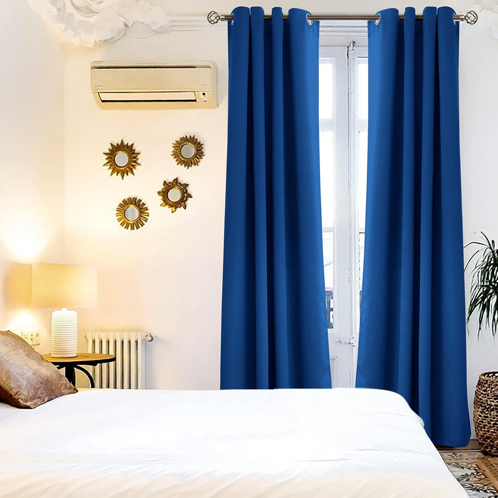 BGment Blackout Curtains for Bedroom - Grommet Thermal Insulated Room Darkening Curtains for Living Room, 55 x 96 Inch, 2 Panels, Royal Blu…