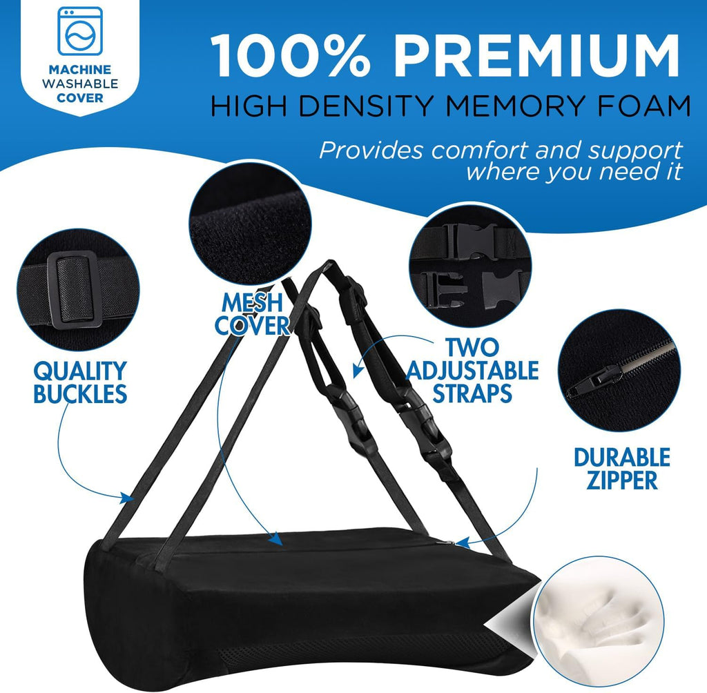 Niceedaybrand Niceeday Lumbar Support Pillow for Office Chair Car, Gaming Chair Lower Back Memory Foam Cushion with 3D Mesh Cover Ergonomic…
