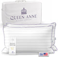 QueenAnnePillowCompany Queen Anne Hotel Pillows King Size Bed Pillows for Sleeping, Set of 2 – Adjustable Luxury Down Alternative for Side…