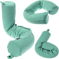 Dot&Dot Twist Memory Foam Travel Pillow for Airplanes - Travel Neck Pillow for Sleeping - Airplane Pillow for Neck Support - Adjusta…