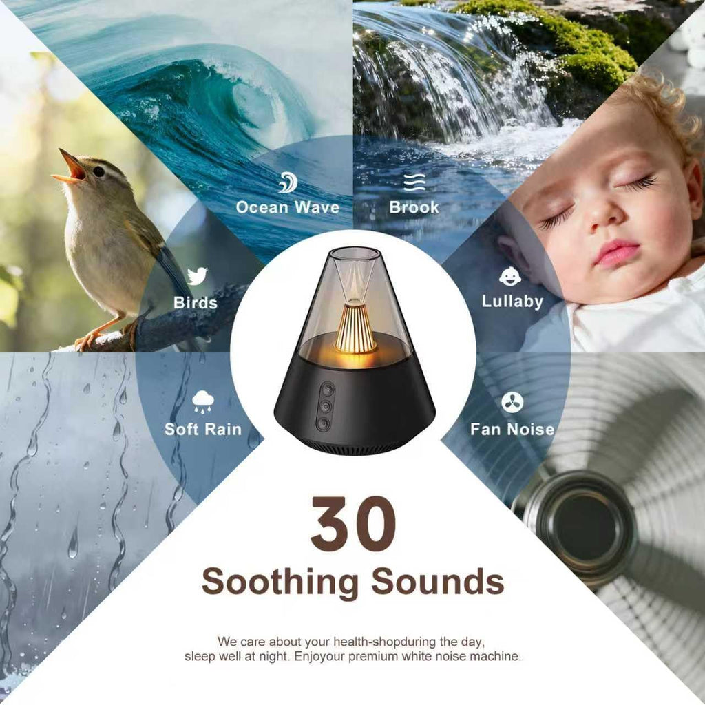 Kipcush® Kipcush Sleep Haven Sound Machine, 30 Non-Looping White & Pink Noise, Adjustable Night Light for Baby and Adult Sleep 1 Count…