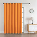 CUCRAF Custom Orange Blackout Curtains 1 Panel Set, Thermal Insulated Grommet Room Darkening Curtain for Living Room Bedroom, Light…