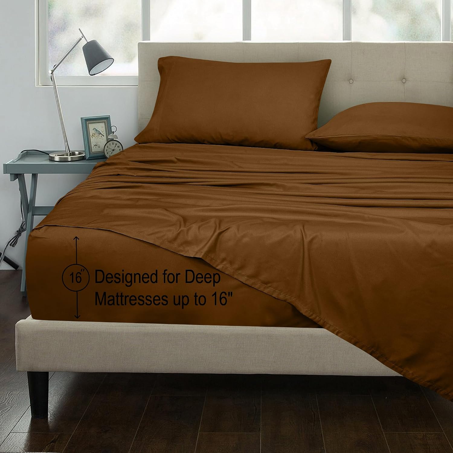 Royalelinens ROYALE LINENS 300 Thread Count 100% Long Staple Combed Cotton Sheet Set - 3 Piece Twin Bed Sheets - 1 Fitted, 1 Flat & Pillow…