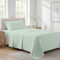 AshtonSheets 100% Organic Cotton Sheets Twin XL Size - Organic Cotton Twin XL Size Percale Weave Sheet Set (3 PC, Sea Foam), Soft, Cooling,…