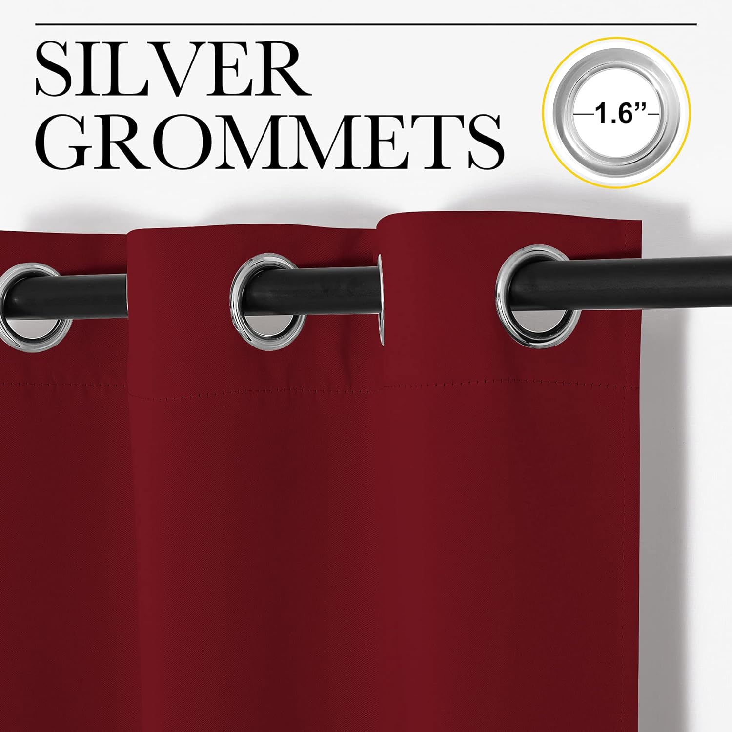 NICETOWN Christmas Window Curtains Blackout Drapes, Thermal Insulated Christmas Decorative Blackout Curtains/Draperies for Laundry Room…