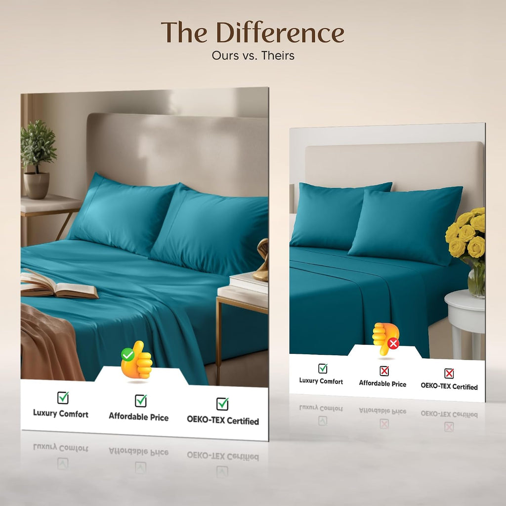 Utopiabedding Utopia Bedding Twin Sheet Set – 3 Piece Bed Sheets for Twin Size Bed, Soft and Breathable Microfiber, Includes 1 Fitted Sheet…