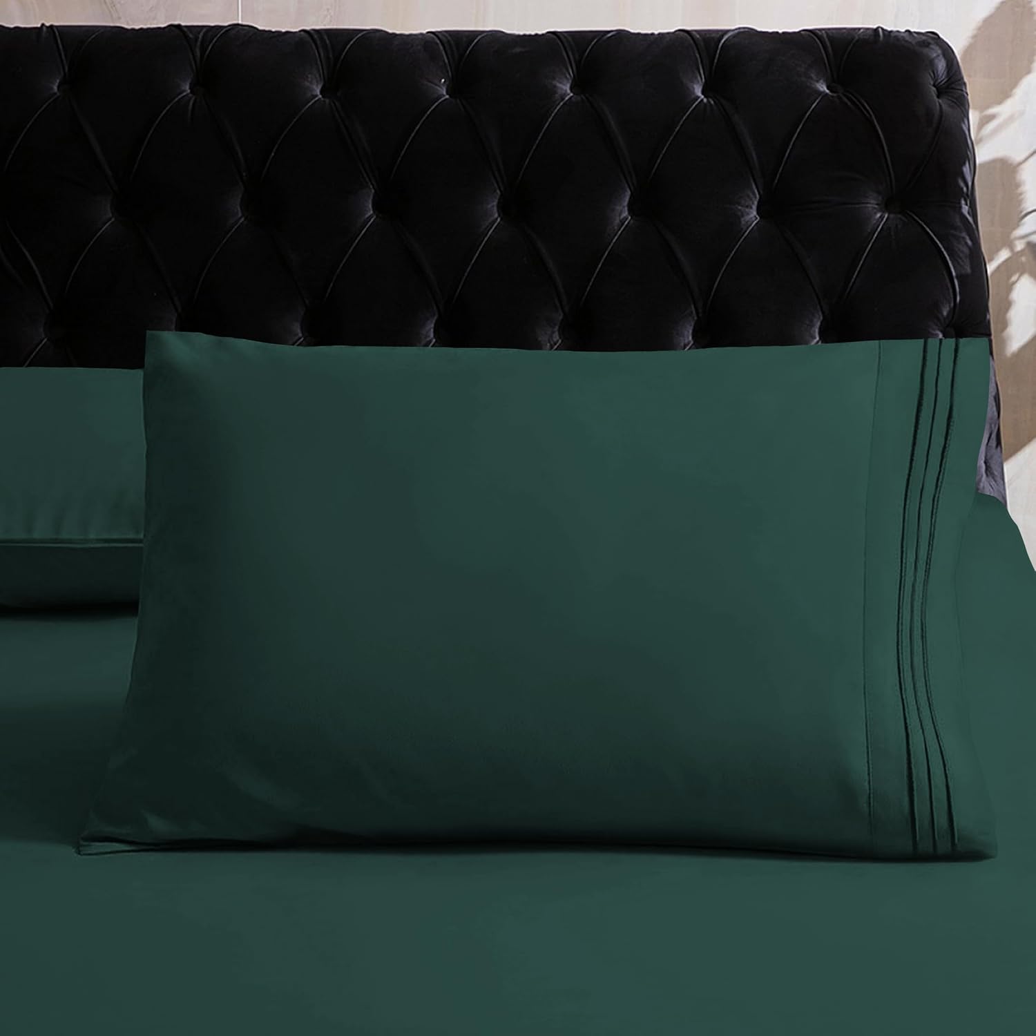 MocassiLuxuryBedding Mocassi King Sheet Set - Luxury Hotel 1800 Premier Bedding Sheets & Pillowcases - Ultra Soft Breathable & Cooling Bed…