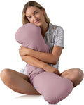 SleepCloud Weighted Body Pillow 6.5lbs - Weighted Pillow for Deeper Sleep (41” x 10”) - Cooling Body Pillows for Adults, Full Body Pillow…