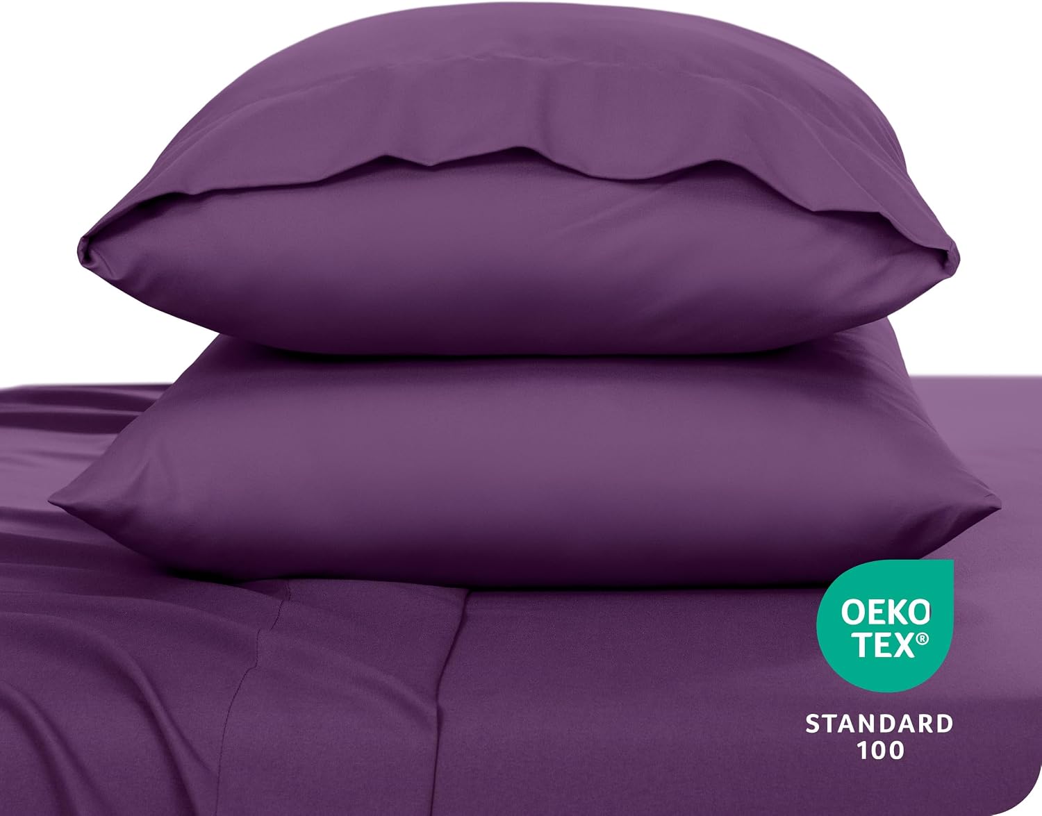 BareHome Bare Home Microfiber Pillow Cases - King 20x36 - Cooling Pillowcases - Double Brushed - easy maintenance - Envelope Closure…