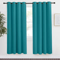 NICETOWN Peacock Teal Blackout Curtains 78inch Length, 1 Panel, W55 x L78, Chic Thermal Insulated Grommet Room Darkening Window Drapes…