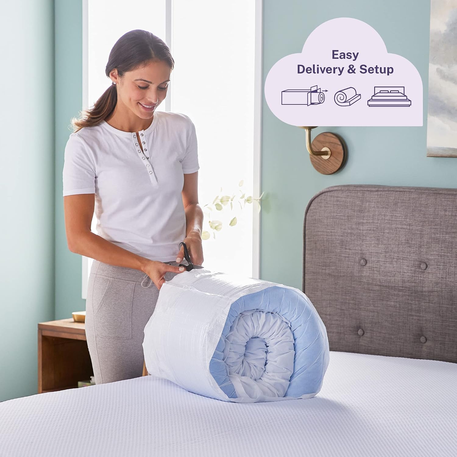 Sleep Innovations Dual Layer 4 Inch Memory Foam Mattress Topper, California King Size, Ultra Soft Support, 3 Inch Cooling Gel Memory Foam…