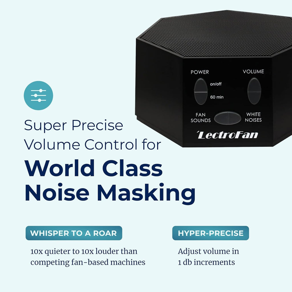 Adaptive Sound Technologies LectroFan Classic - Soothing Sound Machine for Sleep - Built-in Sleep Timer - Compact Design - Non-Looping…