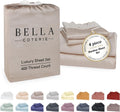Bella Coterie Luxury Bamboo Viscose 34” Split Top King Size Sheet Set | 1 Fitted Sheet for Sleep Number & Adjustable Beds | 100%…