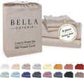 Bella Coterie Luxury Bamboo Viscose Queen Size Sheet Set | 100% Organically Grown | Ultra Soft | Cooling for Hot Sleepers | 18" Deep…