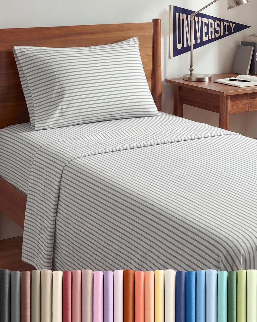 Twin XL Size 3 Piece Sheet Set - Comfy Breathable & Cooling Sheets - Hotel Luxury Bed Sheets for Women & Men - Deep Pockets, Easy-Fit…
