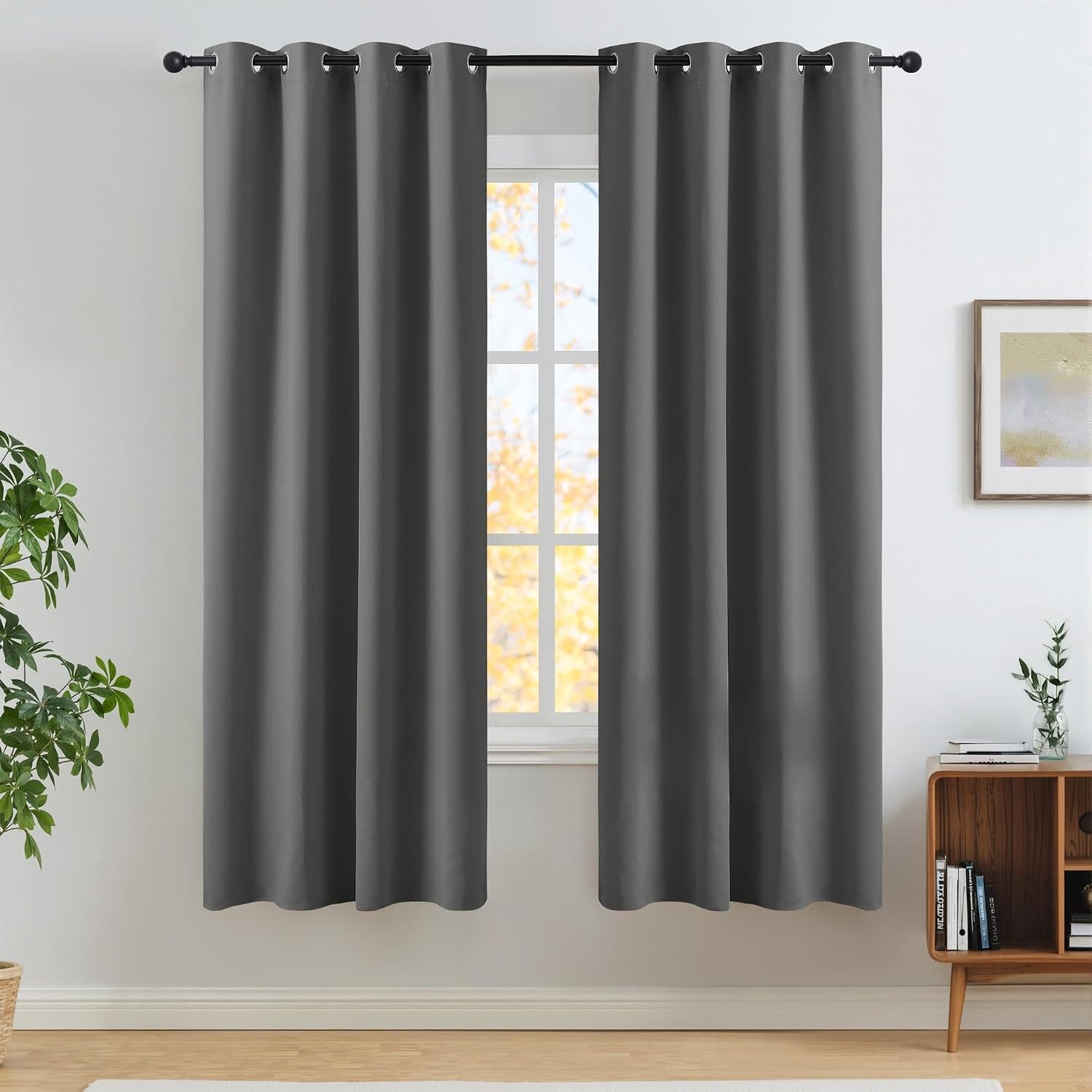 NICETOWN 100% Blackout Window Curtains 72 inches Long 2 Panels Set, Thermal Insulated Grommet Drapes, Room Darkening Curtain for Bedroom…