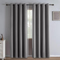 Igemaeve Blackout Curtains 84 Inch Length 2 Panels Set, Black Out Curtains for Bedroom 84 Inch Long, Grommet Energy Saving Room Darkening D…
