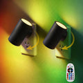 Horta Night Lights Plug into Wall 2 Pack, RGB Color Changing Plug in Night Light with Remote, Dusk to Dawn Sensor, 0-100LM Dimmable Night…