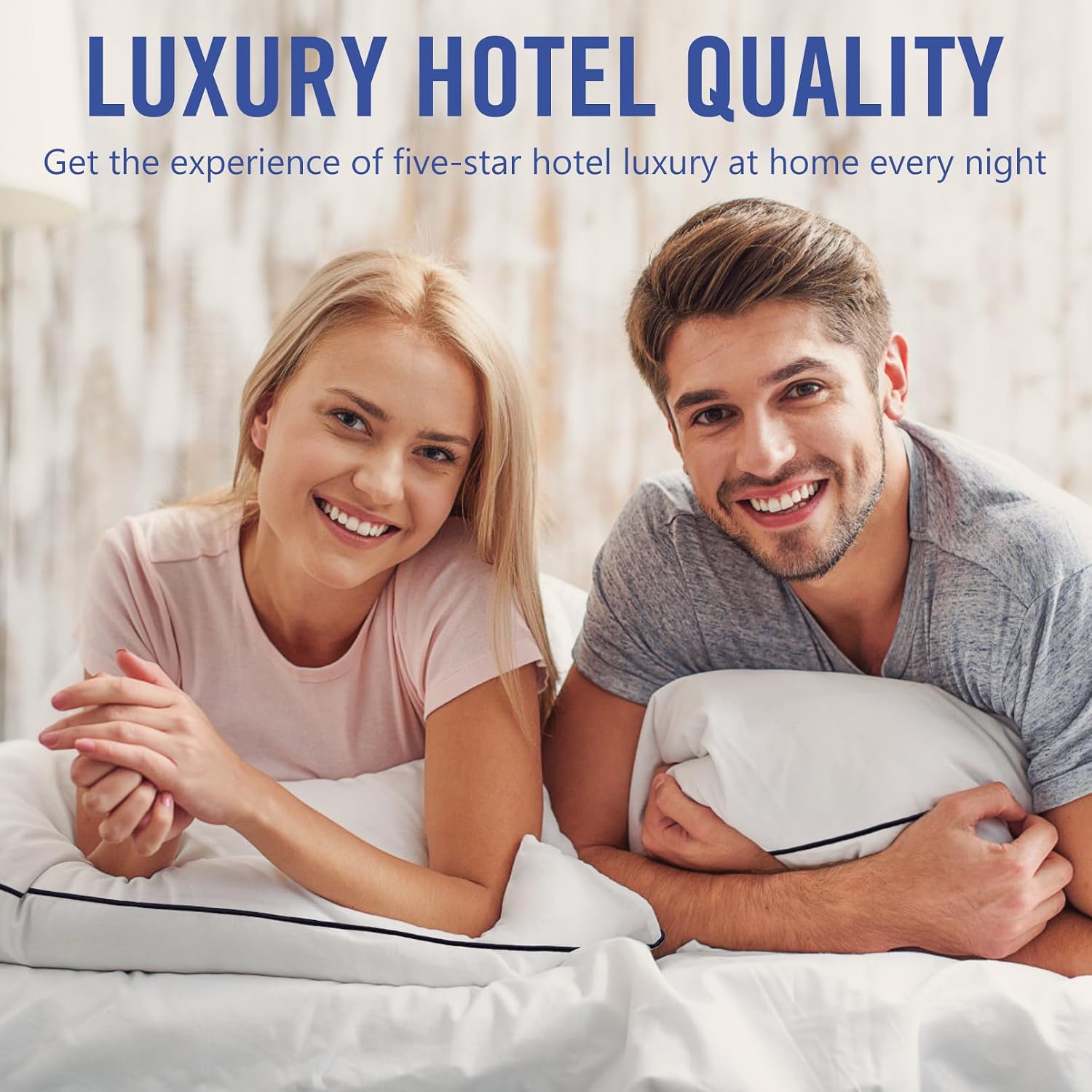 Vorouhals Hotel Collection Bed Pillows for Sleeping 2 Pack Standard Size Cooling Pillows Set of 2 for Back, Stomach or Side Sleepers…