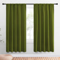 NICETOWN Christmas Window Curtains Blackout Drapes for Gifts, Thermal Insulated Solid Rod Pocket Blackout Curtains/Draperies for Living…