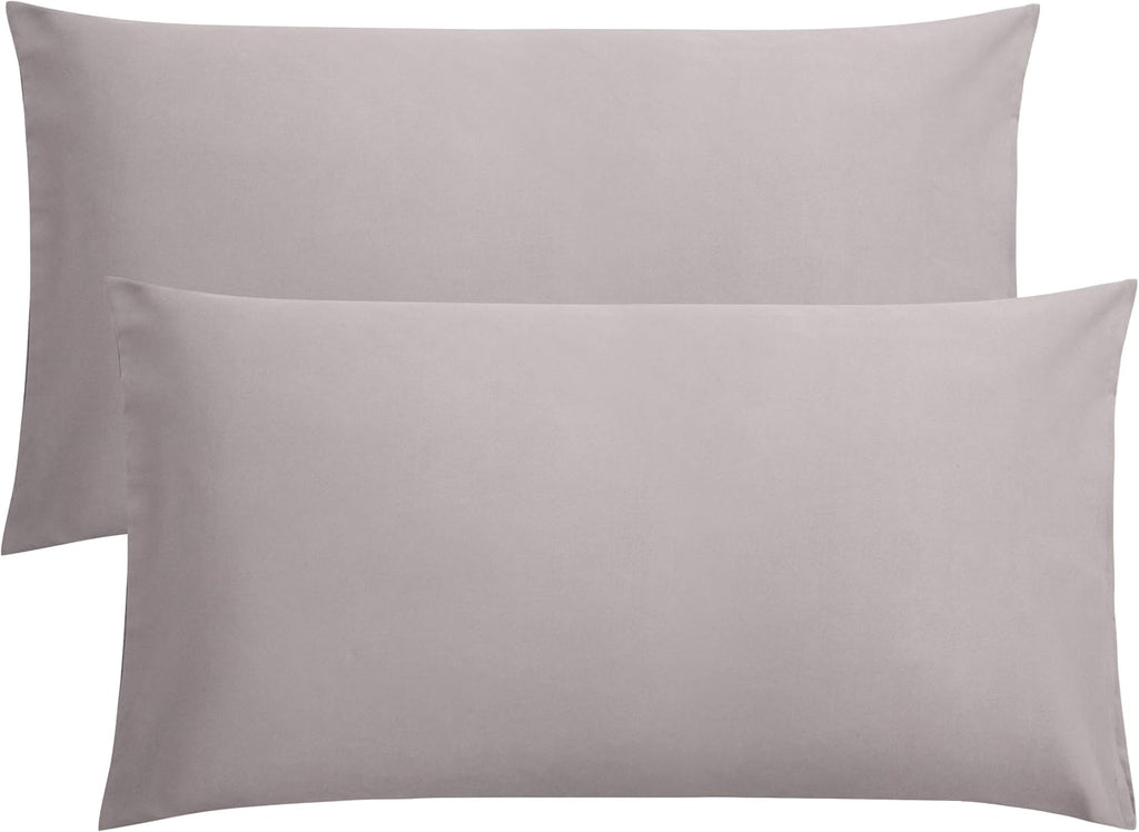 FLXXIE King Pillow Cases Set of 2, Soft Microfiber Pillow Covers with Envelope Closure, Wrinkle, Fade and Stain Resistant Pillowcases…