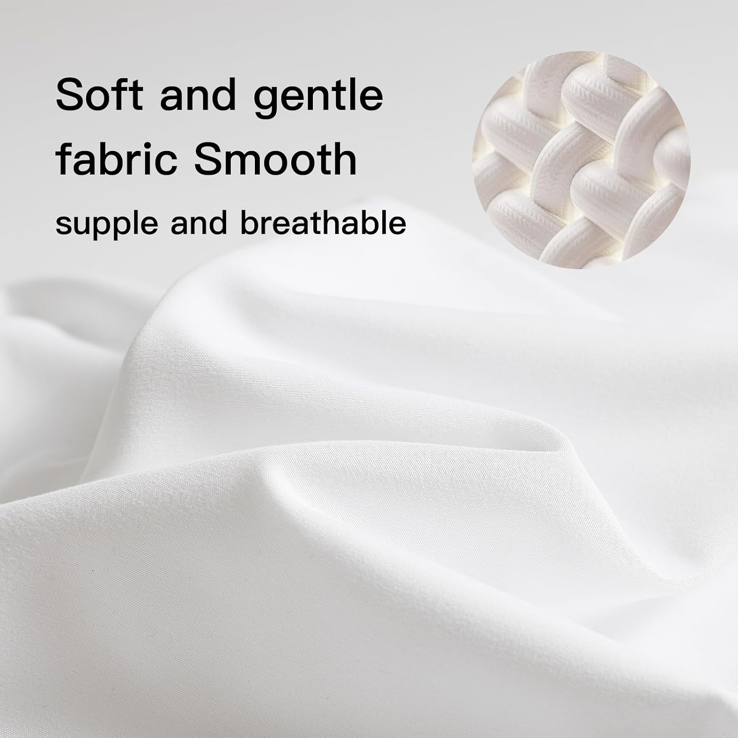 Beitefiber BEITE 4 Pack Pillow Case Protectors King -LightGray 20×36 Inches with Smooth Zipper Design -Comfortable and Skin-Friendly Pillow…