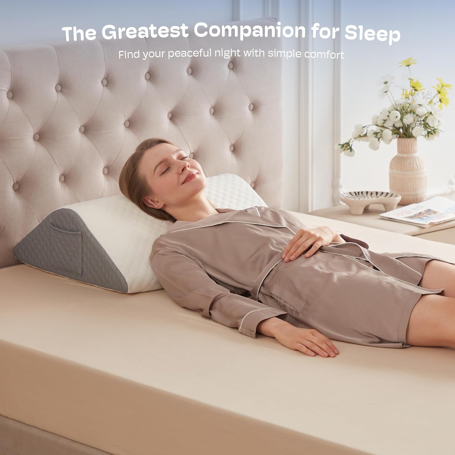Simpledad Leg Elevation Pillows for After Surgery Knee Wedge Pillow for Back Sleeping, Leg Wedges for Elevation Swelling Blood Circulation…