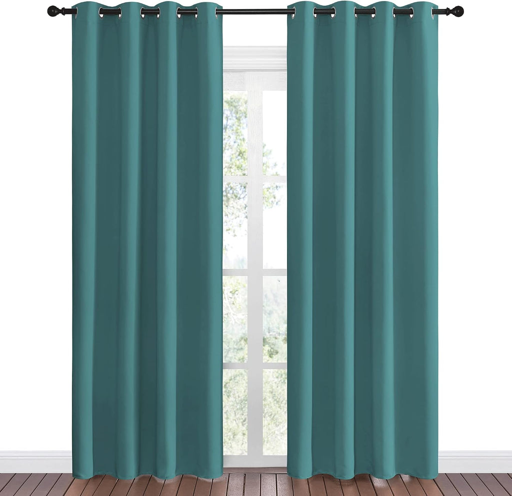 Nicetown Insulated Curtains Blackout Draperies - Triple Weave Microfiber Home Thermal Insulated Solid Ring Top Blackout Curtains/Panels for…