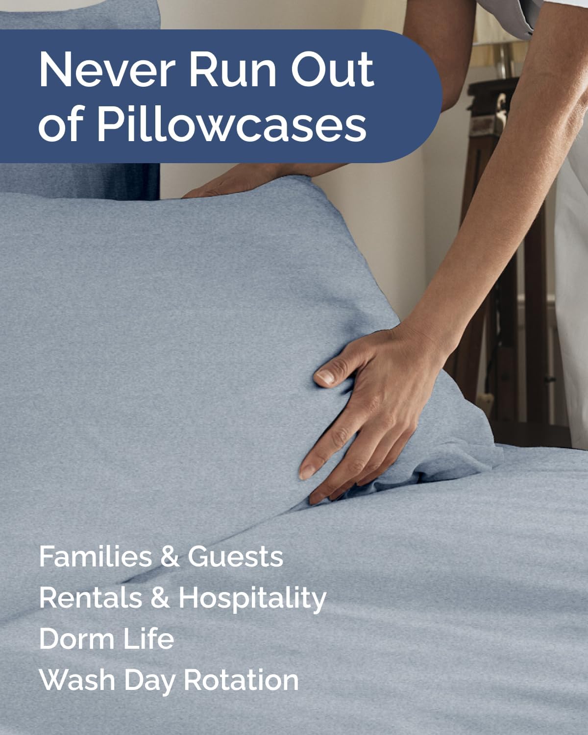 King Standard Pillow Cases Set of 6 - Ultra Soft Hotel Quality Pillowcase Covers - Comfy & Wrinkle Free - Shrink & Fade Resistant…