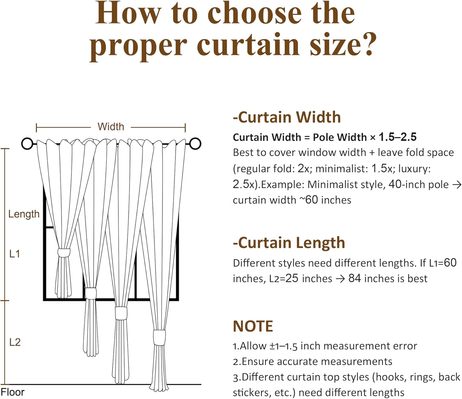Boodii Snow White 100% Blackout Extra Long Linen Pinch Pleated Curtains 110 Inches Long for Bedroom Living Room Full Black Out Drapes Boho…