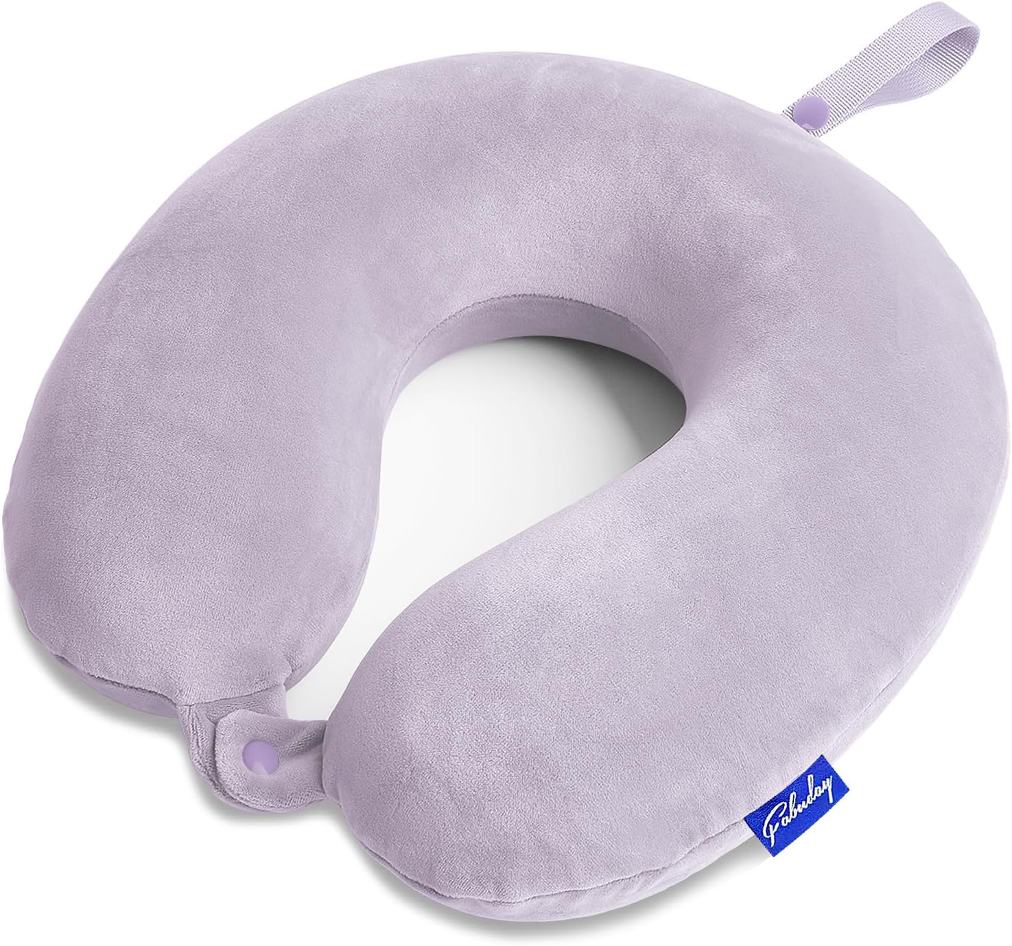 Fabuday Travel Pillow Memory Foam for Airplanes - Neck Pillow for Traveling, Car, Home, Flight Pillow for Sleeping with Attachable Snap Str…