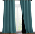 Nicetown 100% Blackout Curtains 102 inches Long, Noise Reduction Window Treatment Curtains, Thermal Insulated Energy Smart Drapes and Drape…