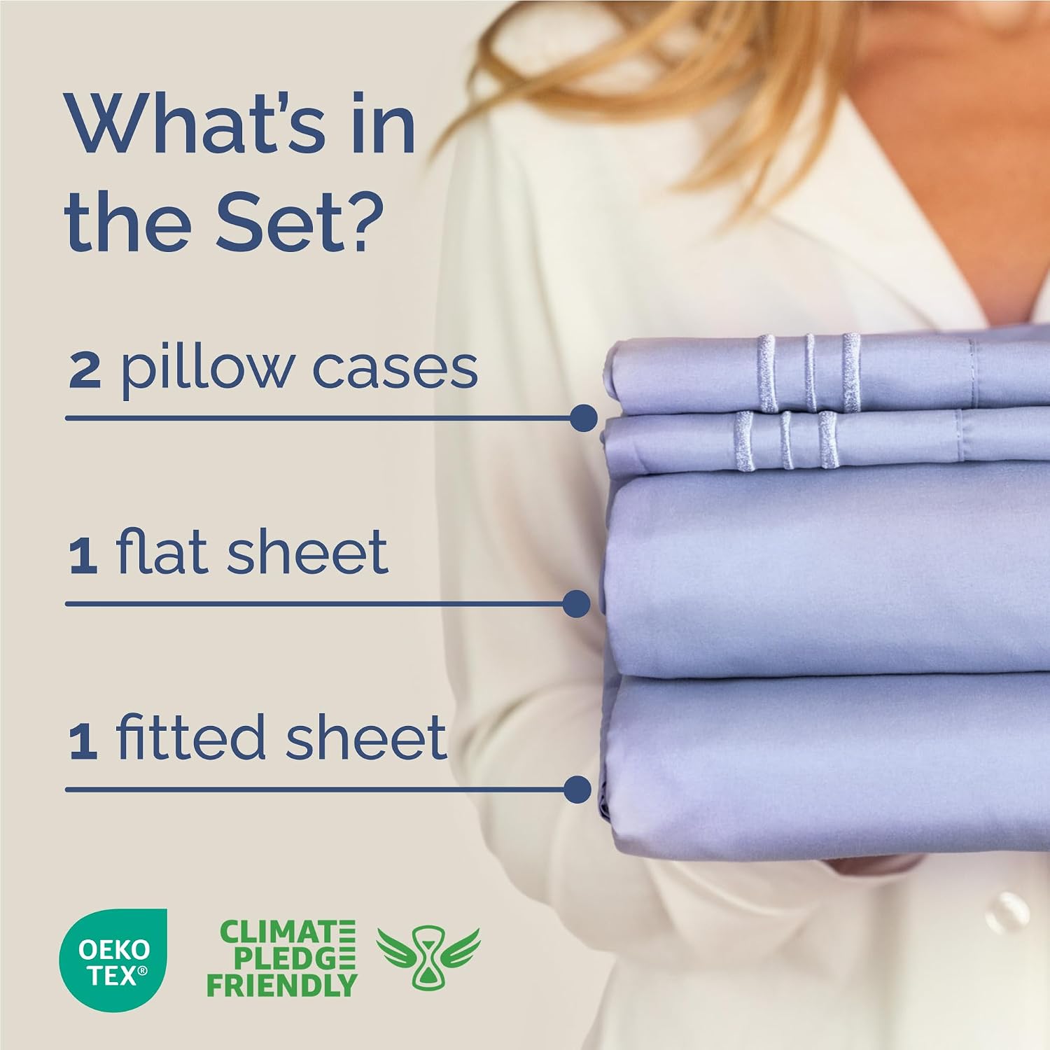 Full Size 4 Piece Sheet Set - Comfy Breathable & Cooling Sheets - Hotel Luxury Bed Sheets for Women & Men - Deep Pockets, Easy-Fit, Extra…