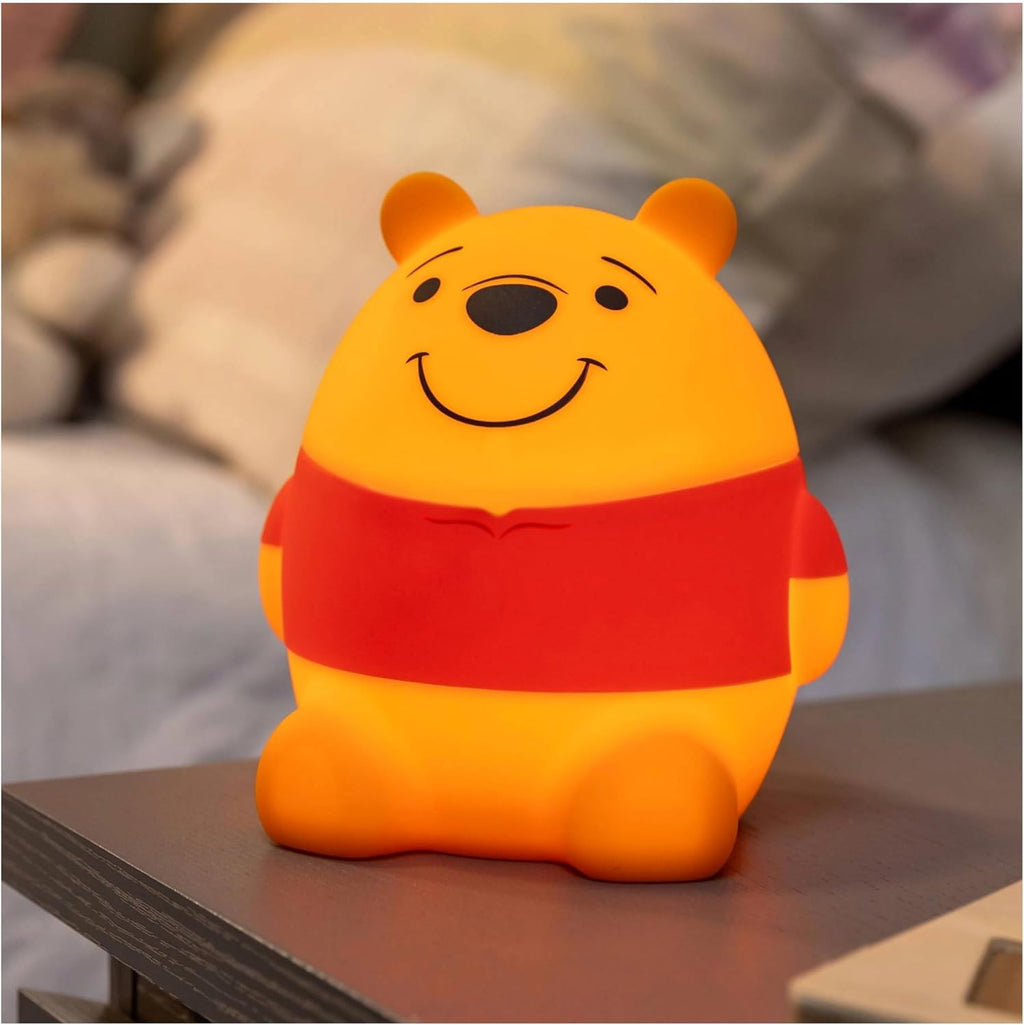Disney Winnie the Pooh Squish Light, Night Light for Kids, USB Lamp, Battery Operated, Dimmable, Ideal for Bedroom, Playroom, Living…