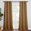 NICETOWN Sleek Blackout Curtains 90 inches Length for Windows, Noise Reducing and Block Draft Panels for Door Doorway Laundry Office…