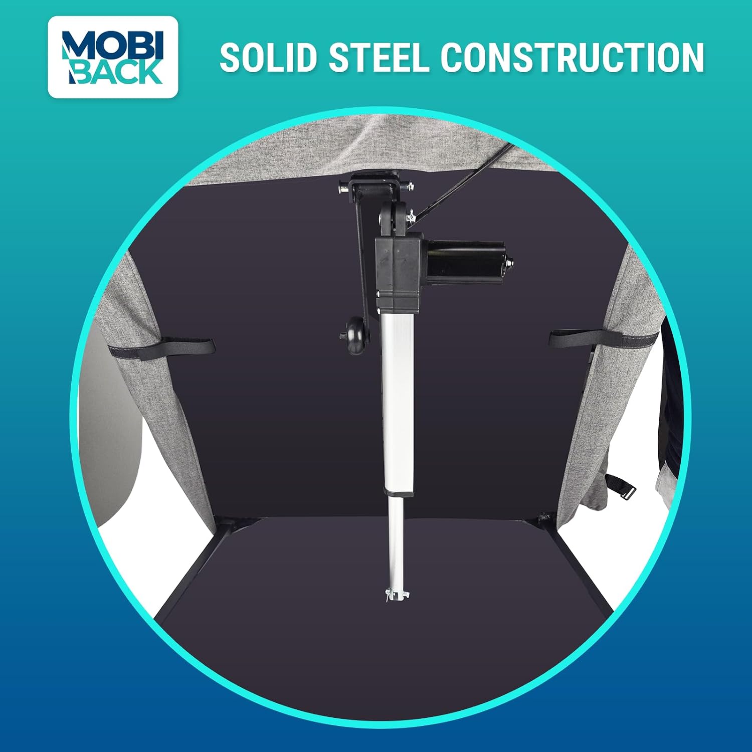 Electric Lifting Backrest for Bed by Mobi-Back (Full Bed Cushion Version – Solid Steel Construction)