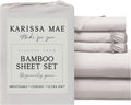 KARISSA MAE Pure Viscose from Bamboo Split King Size Sheet Set | 100% FSC Certified | Luxuriously Soft | Cooling | 18" Deep Pocket…