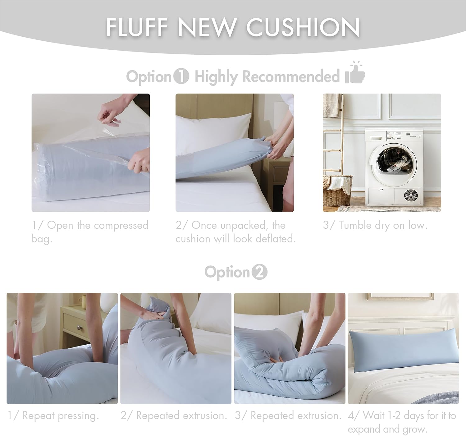 Madisonpark Madison Park Cooling Body Pillow for Side Sleepers & Hot Sleepers, 20"x54" Full Body Pillow with Memory Foam Fill, Pregnancy &…