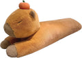 Capybara Plush Pillow, Capybara Stuffed Animal with Persimmon Plush, Capybara Plush Long Body Pillow (35 inch)