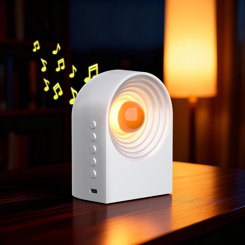 UNEEDE White Noise Sound Machine with Bluetooth Functionality, Night Light, Portable Bluetooth Speaker with Noise Canceling for Office &…