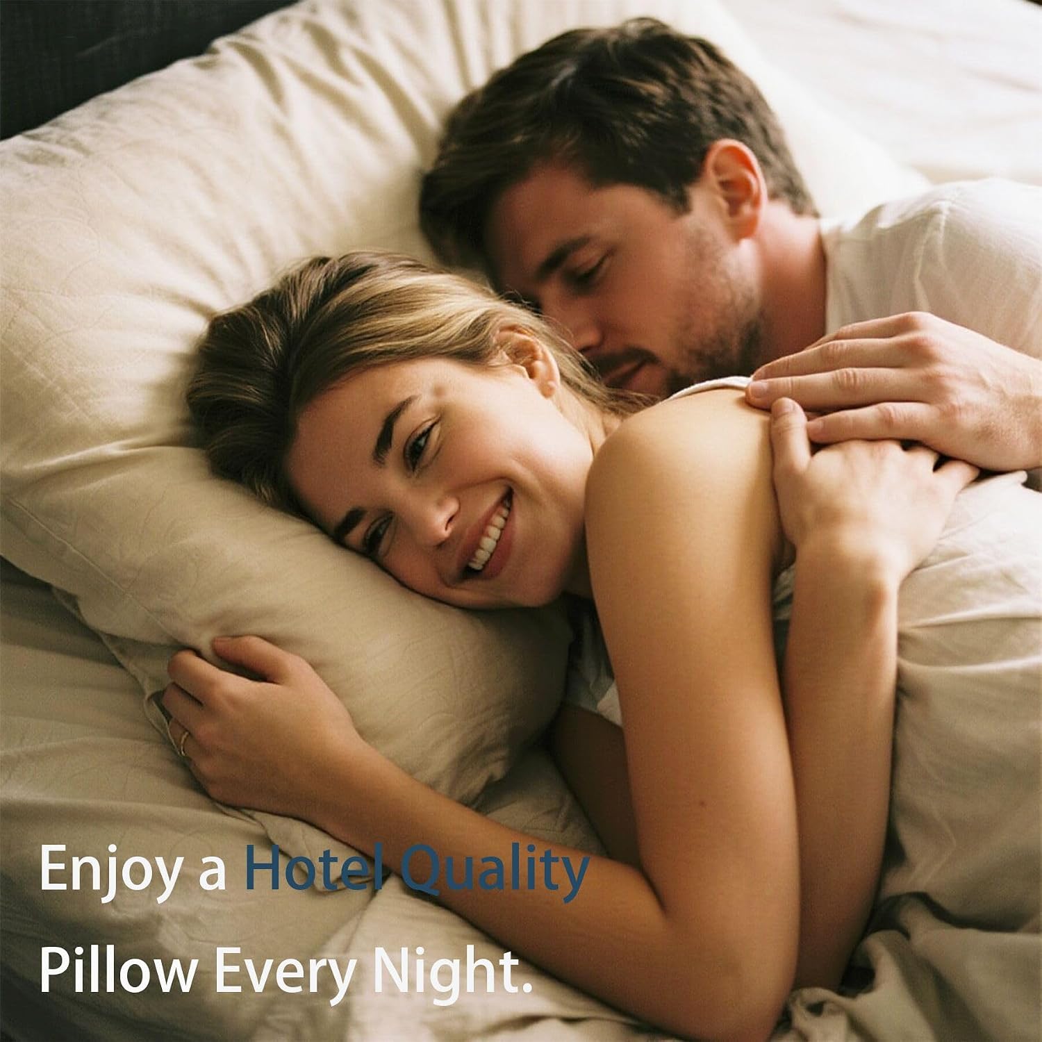 Vainoc Pillows Queen Size Set of 4, Breathable Hotel Collection Bed Pillows for Side Back Stomach Sleepers, Machine Washable Supportive Soft…