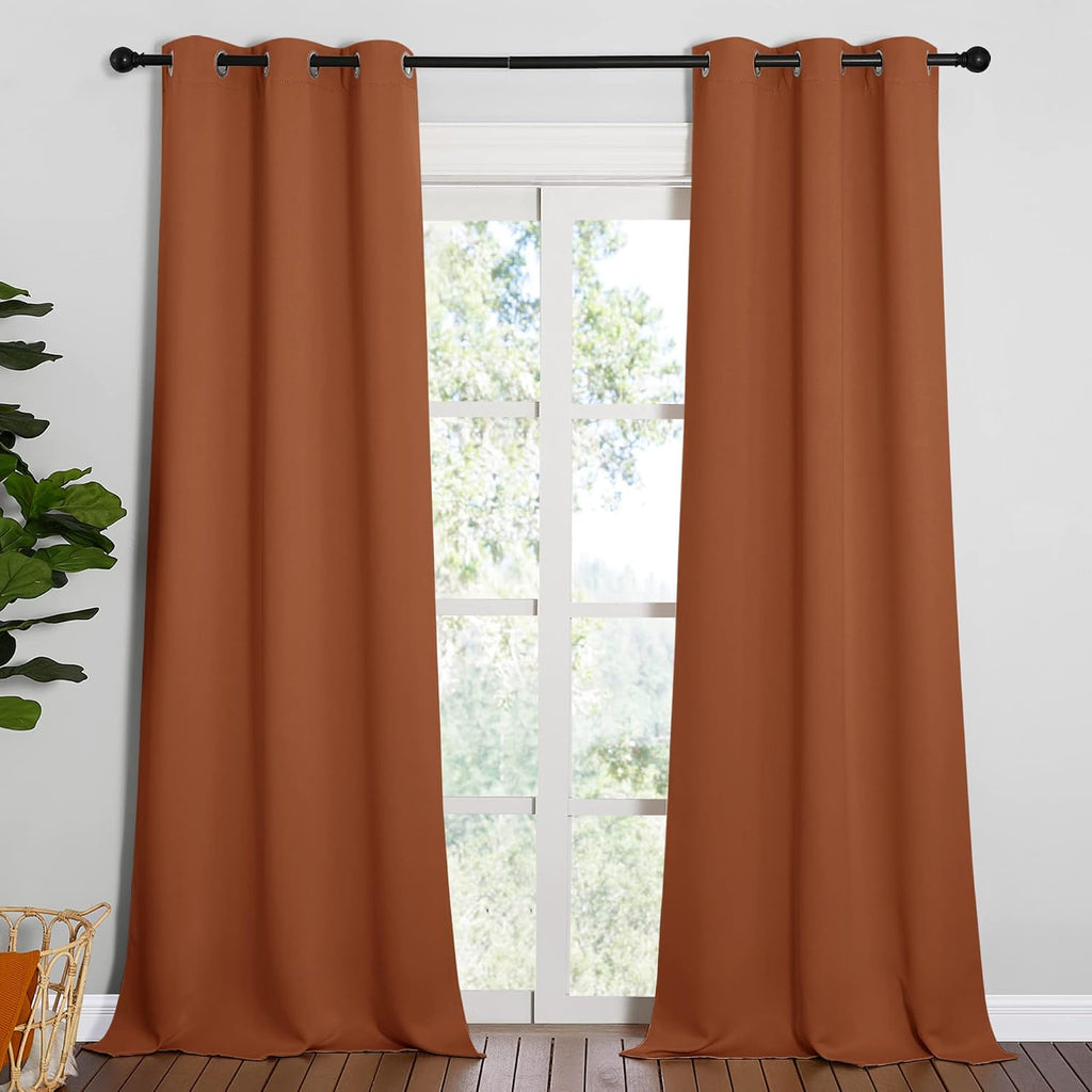 NICETOWN Halloween Room Darkening Drapes for Nursery - Light Blocking Curtain Panels for Bedroom Girl Room, Soft Fabric Window Treatment…
