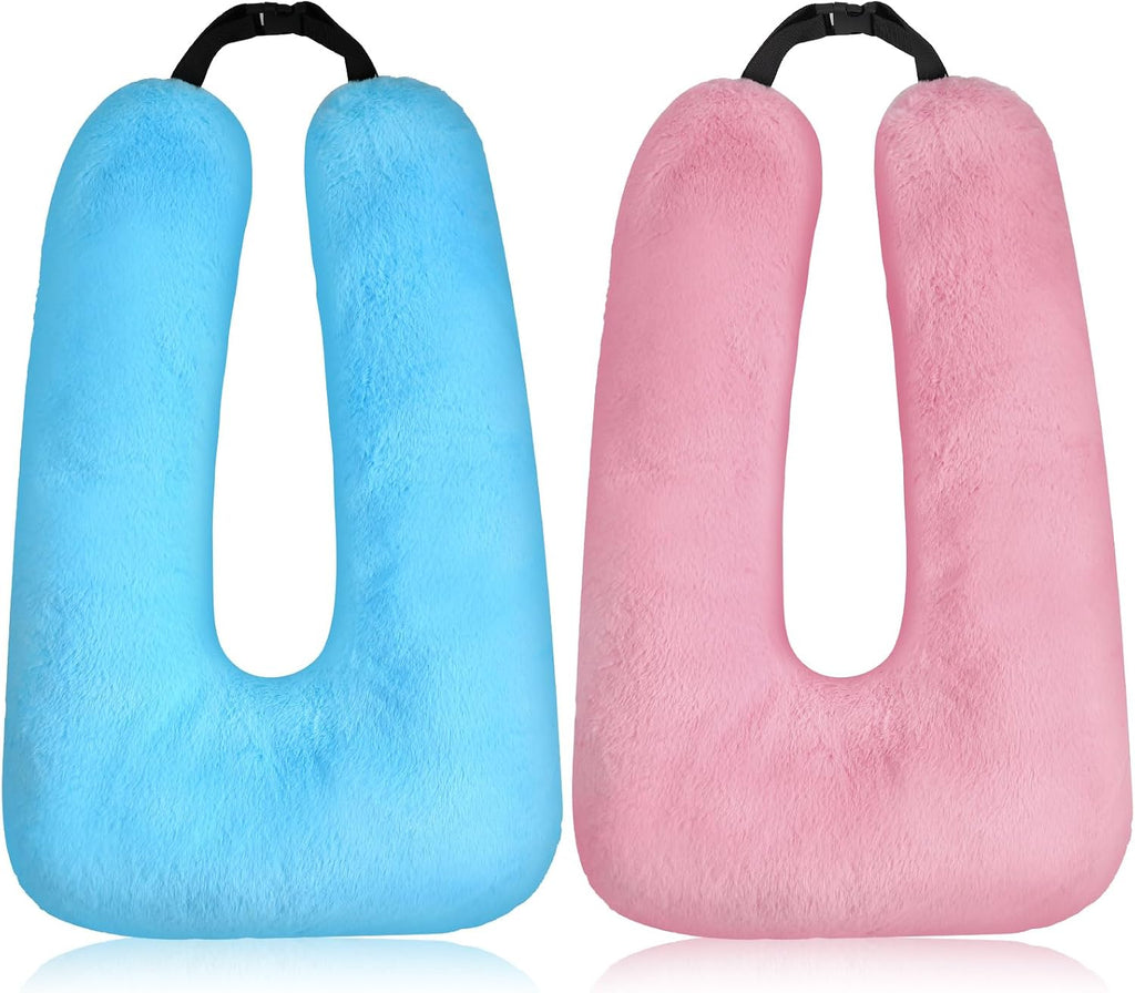 home Barydat 2 Pcs Car Travel Pillow for the Back Seat 28 x 18 in Sleeping Reading Pillows for Distance Travel Car Cushion for Kids Adults…