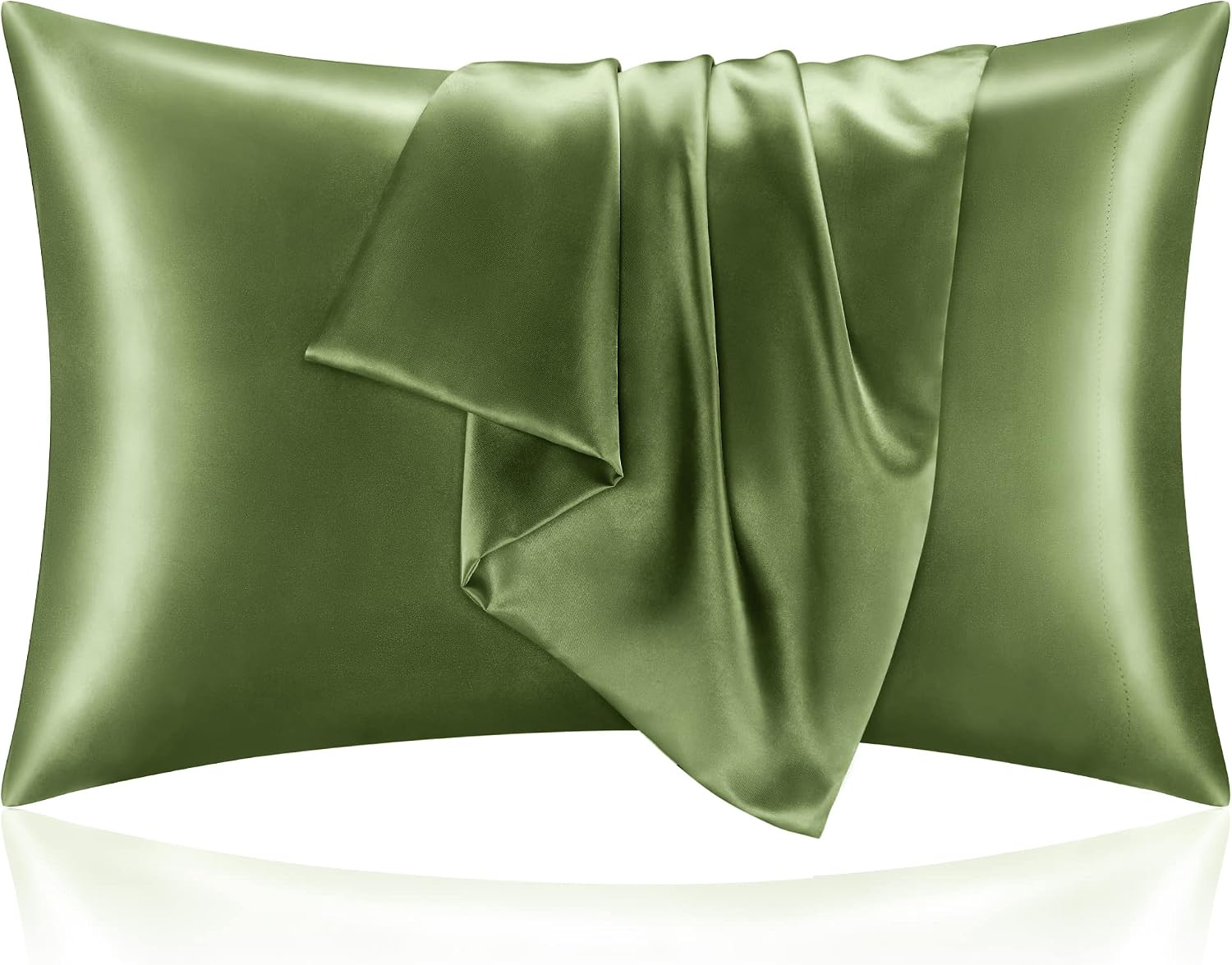 Bedelite Satin Pillowcase for Hair and Skin, Super Soft and Cooling Similar to Silk Pillow Cases 2 Pack with Envelope Closure, Gift for Wom…