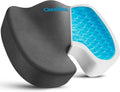 CloudBliss Gel Seat Cushion - Cooling Gel Enhanced, Memory Foam, Ergonomic Seat Cushion for Long Sitting for Office, Game, Car, Airplane…