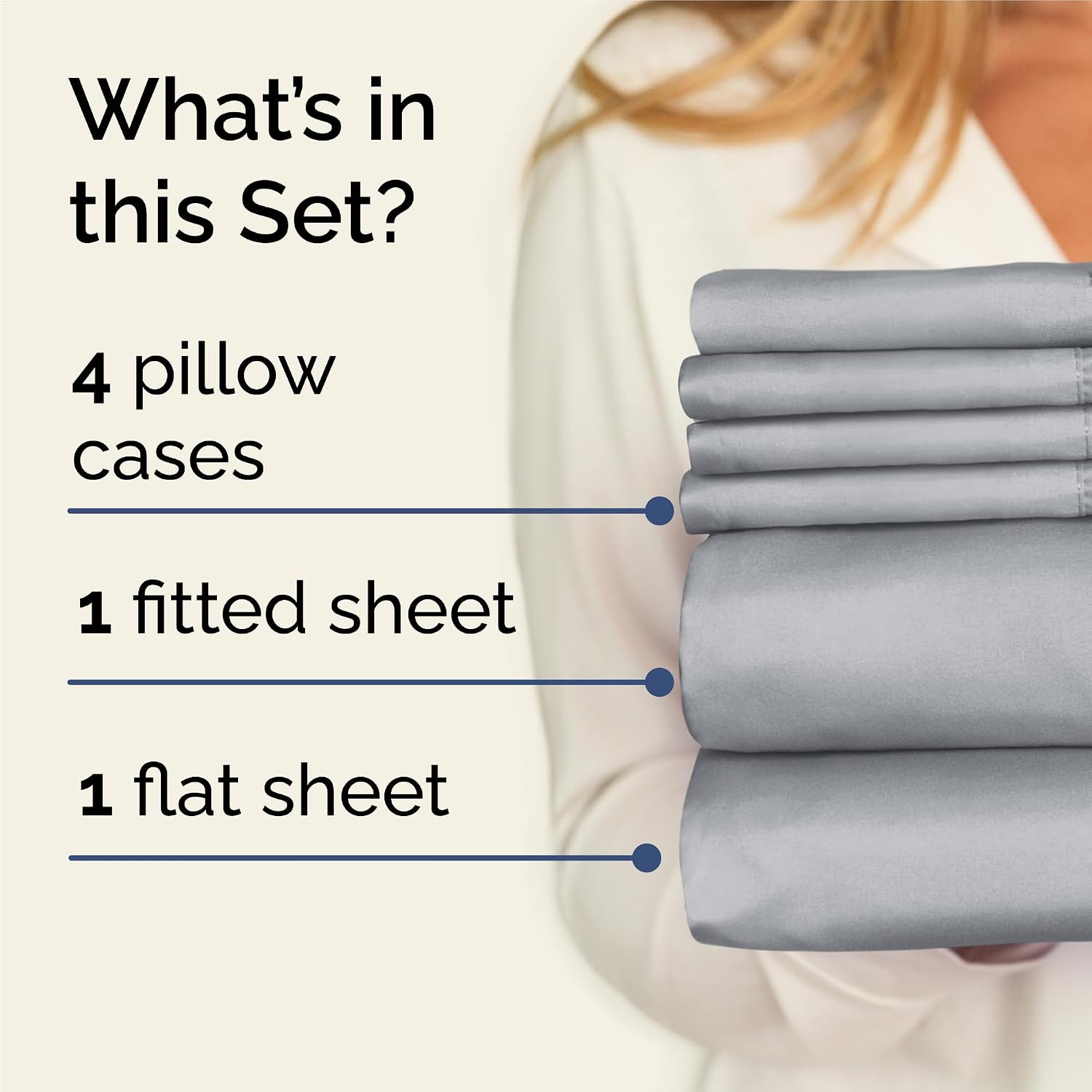 King 6 Piece Sheet Set - Comfy, Breathable & Cooling - Hotel Luxury Bedding for Women, Men, Kids, Teens & Children - 1 Flat & 1 Fitted…