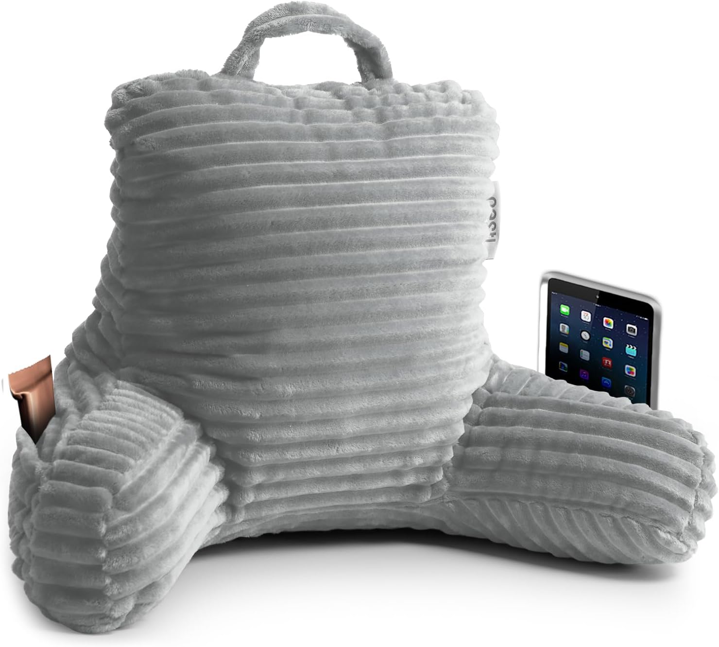 Nestl Reading Pillow for Kids & Teens with Shredded Memory Foam, Luxe Cut Plush Backrest Pillows for Reading and Gaming, For use on…